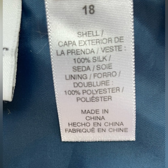 Alfred Dunner size 18 multicolored silk jacket - Picture 7 of 10